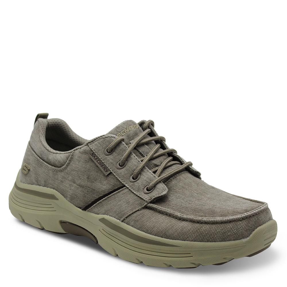 Skechers Bermo Beige Mens Lace up