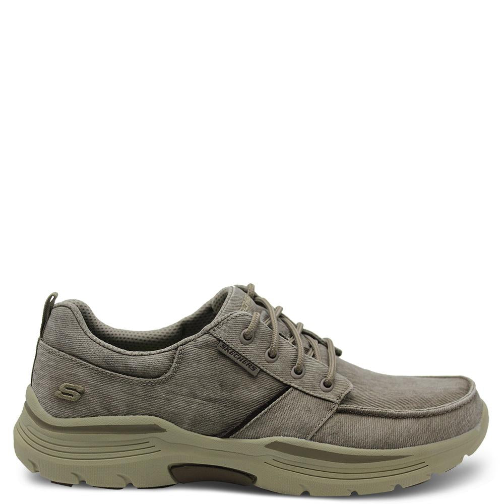 Skechers Bermo Beige Mens Lace up