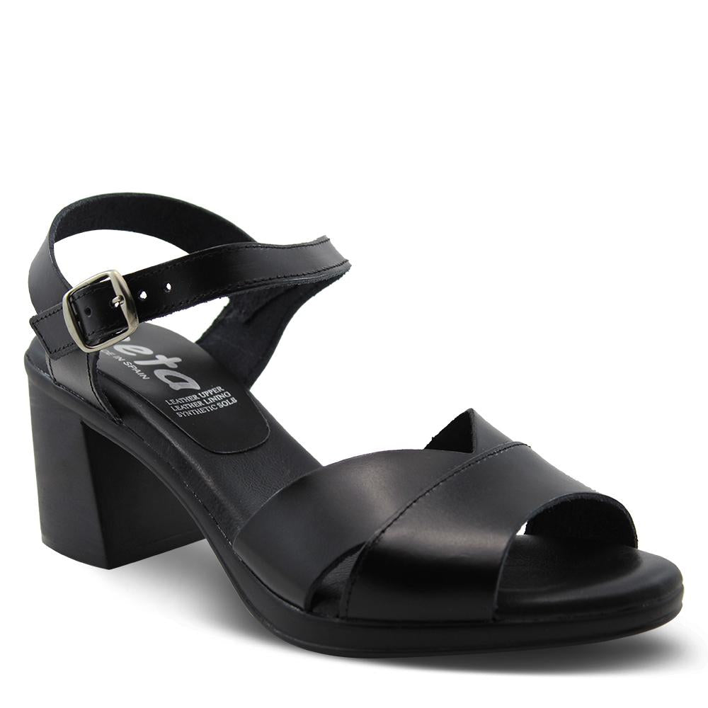 Zeta Beth Womens Black Sandal