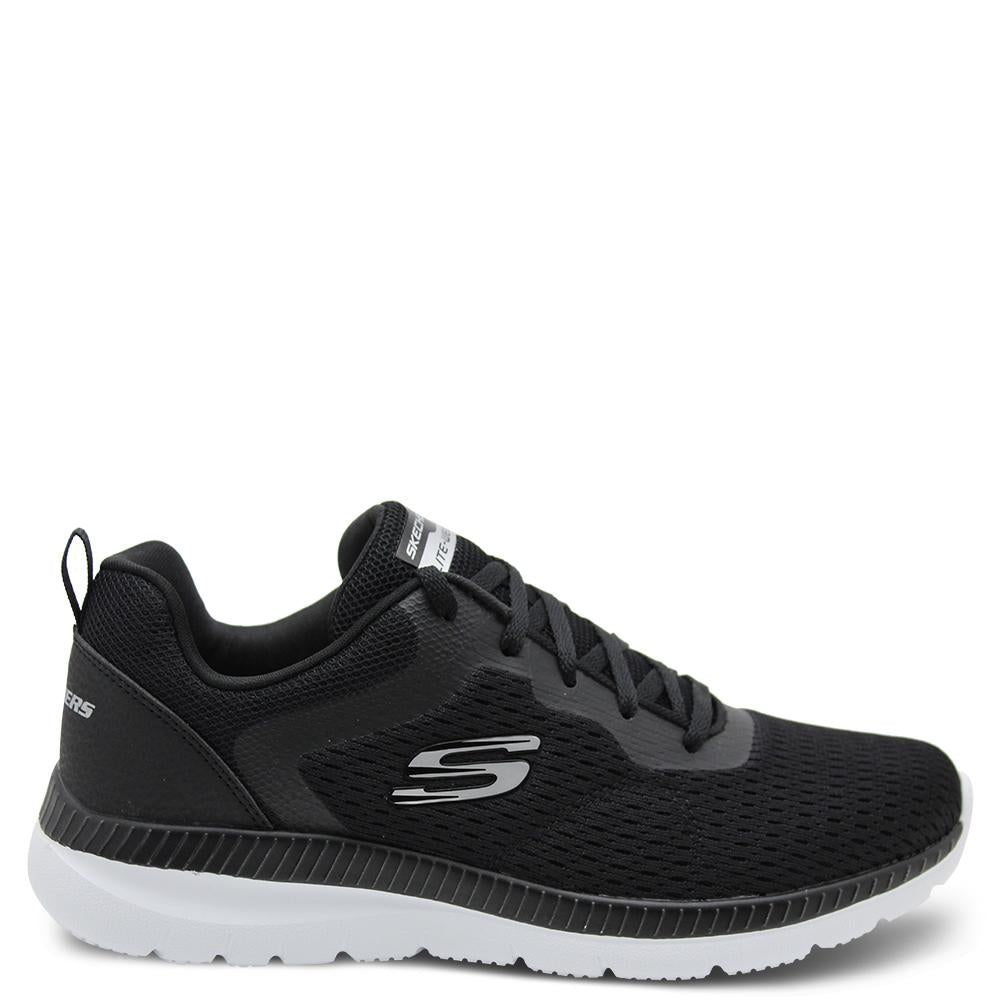 Skechers Quick Path Black/White Womens Sneaker
