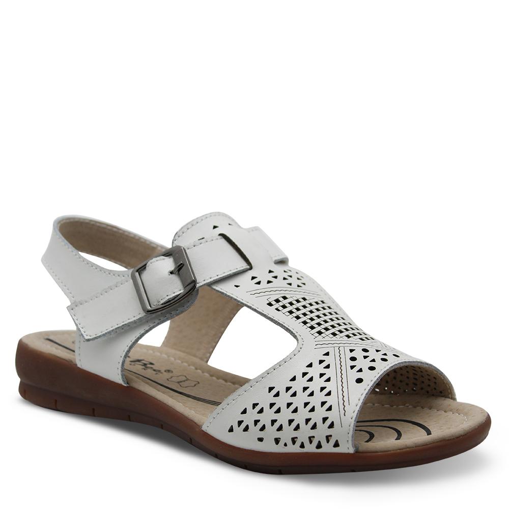 Just Bee Catalina White Womens Sandal