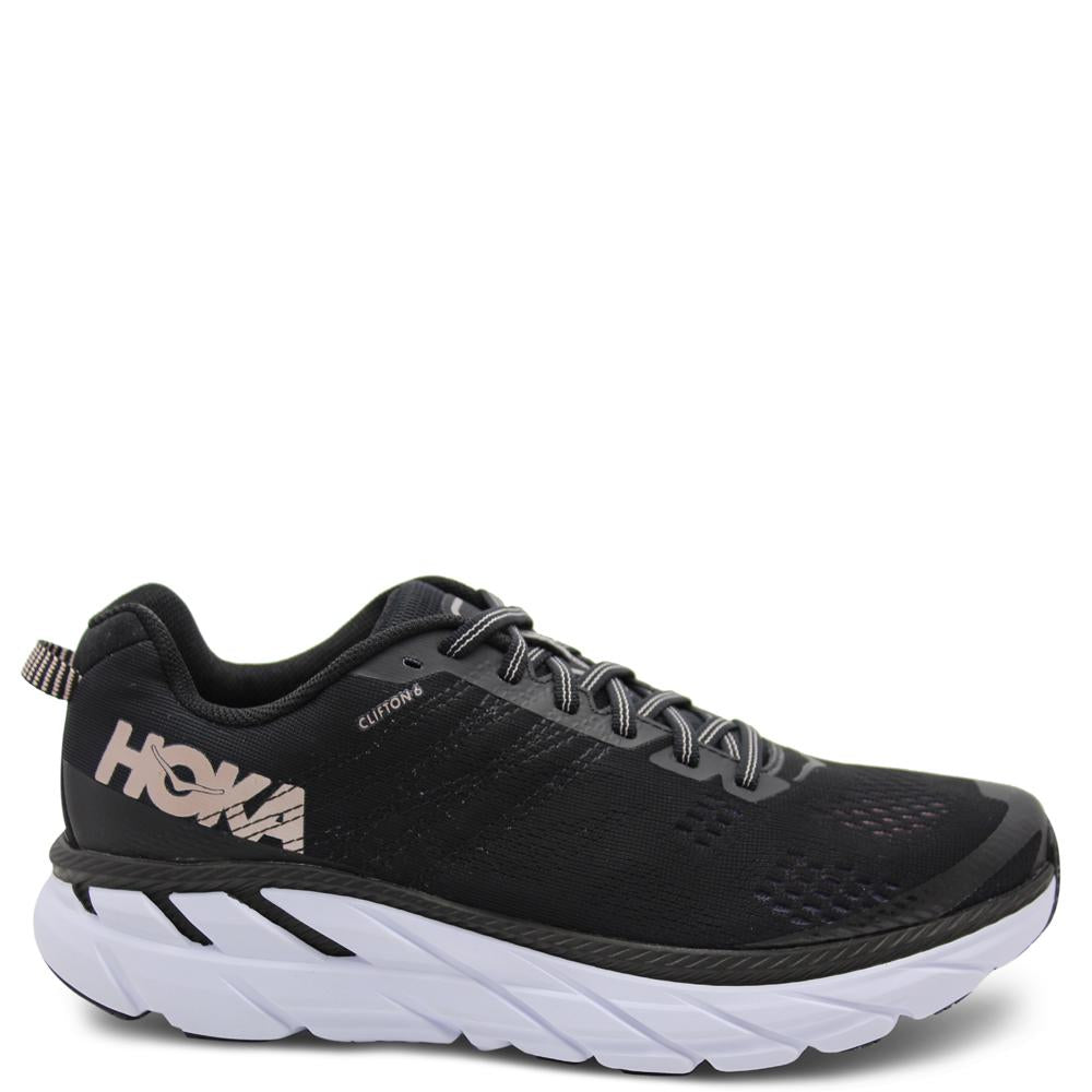 Hoka Clifton 6 Black/Rose Womens Runner