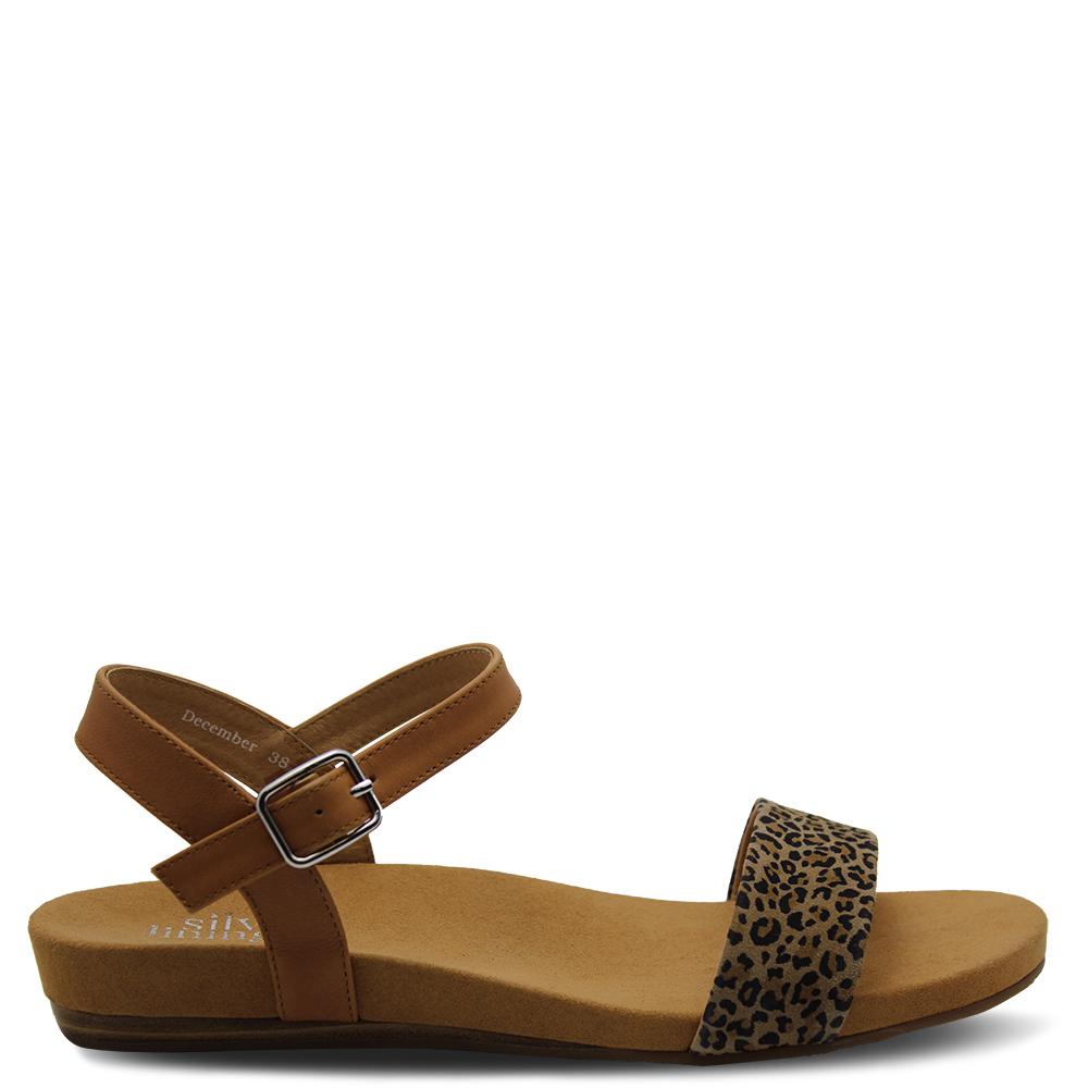 Silver Linings December Tan Leopard Sandal
