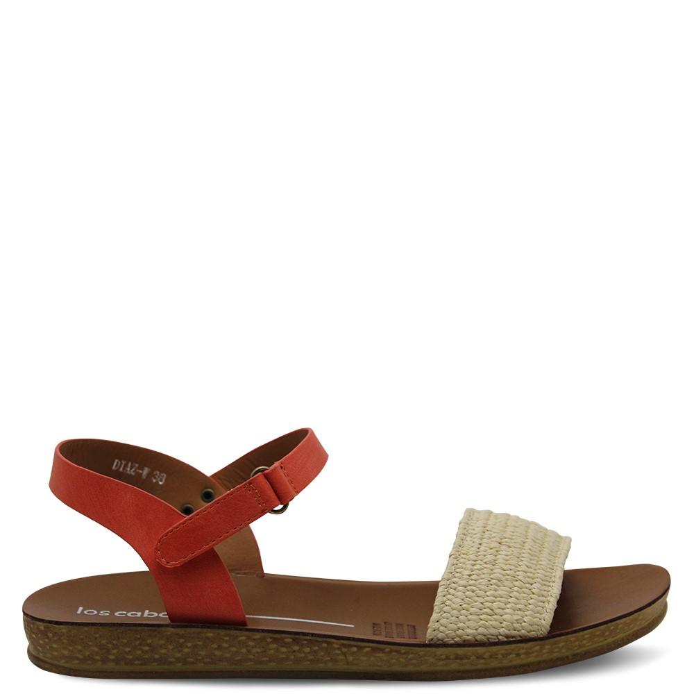 Los Cabos Diaz Beige/Orange Womens Sandal