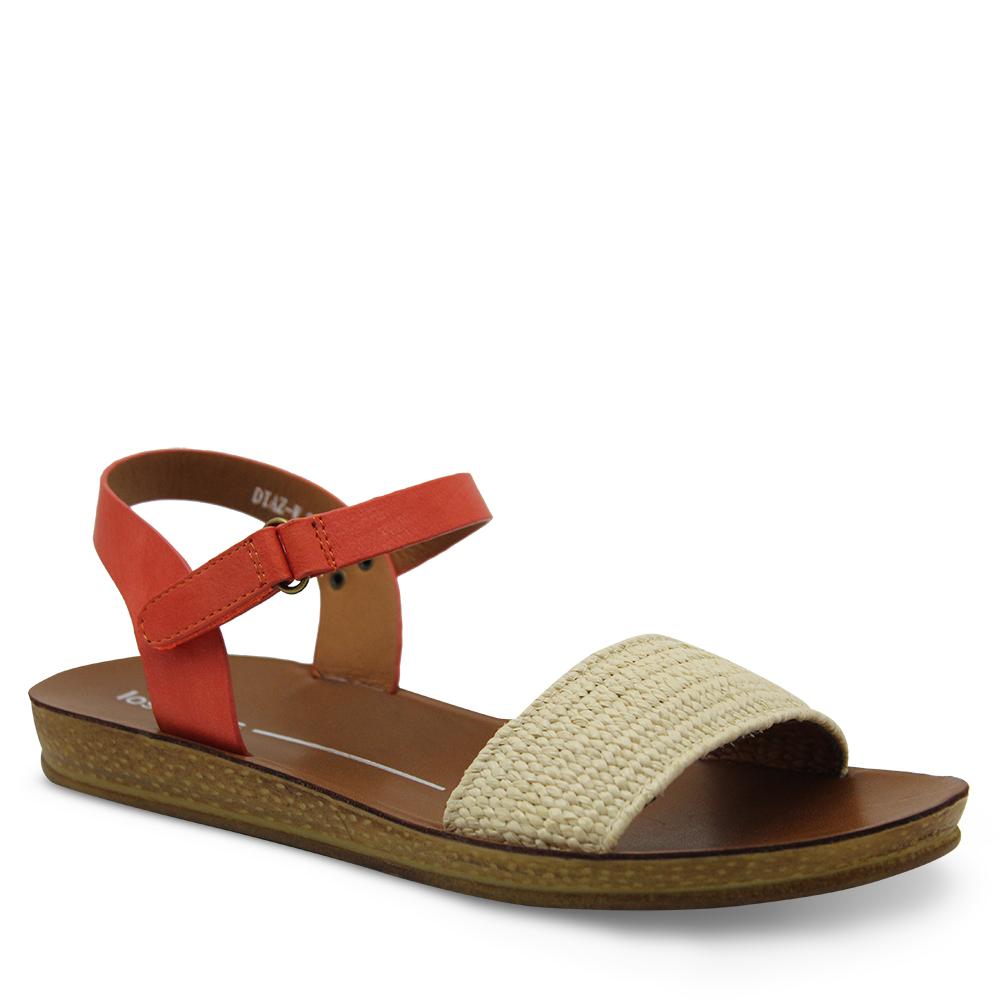 Los Cabos Diaz Beige/Orange Womens Sandal