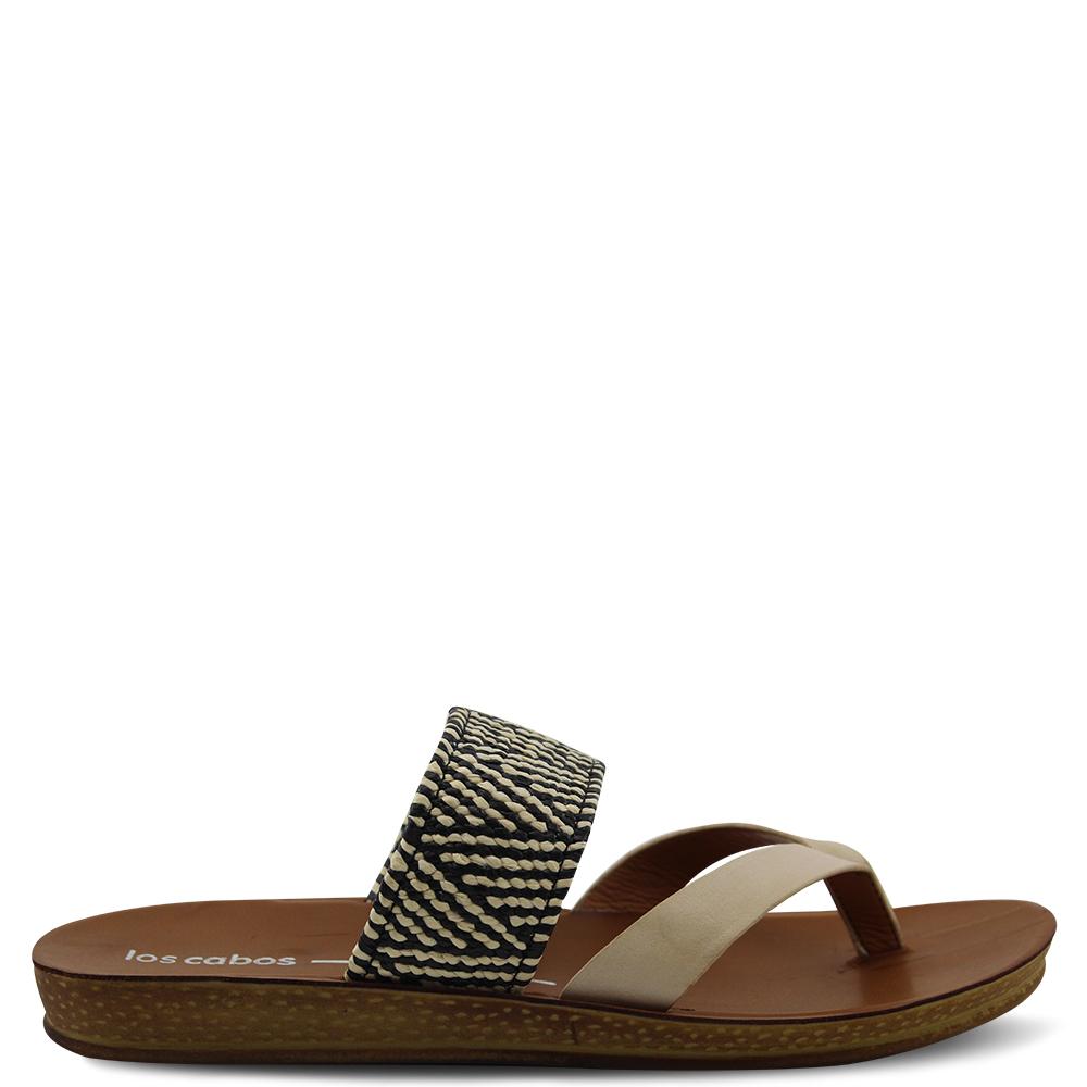 Los Cabos Dilon Black/Beige Womens Thong