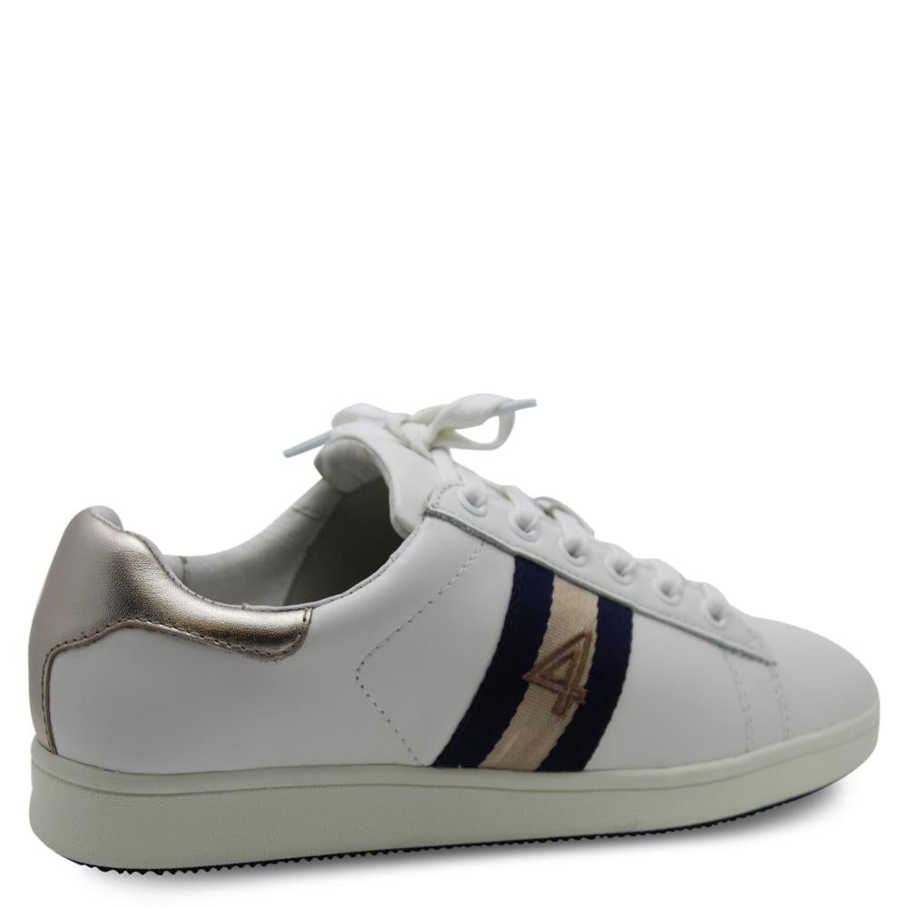 Frankie 4 Sylvia White/Ink Womens Sneaker