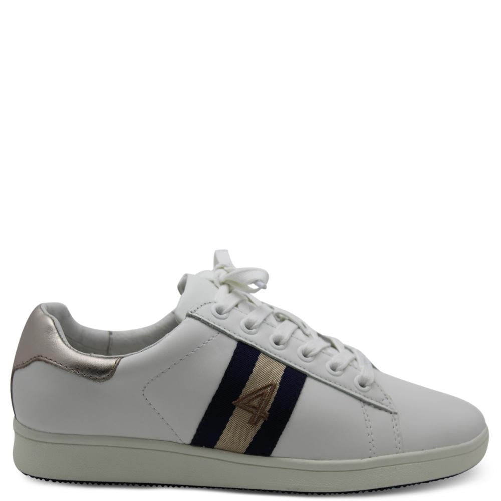 Frankie 4 Sylvia White/Ink Womens Sneaker