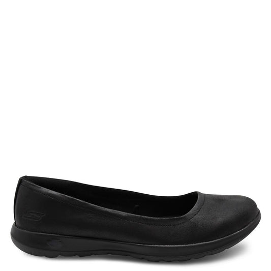 Skechers Go Walk Gem Black Womens Flat
