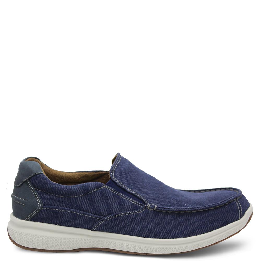 Florsheim Gt Lakes Navy Canvas Mens Boat Shoe