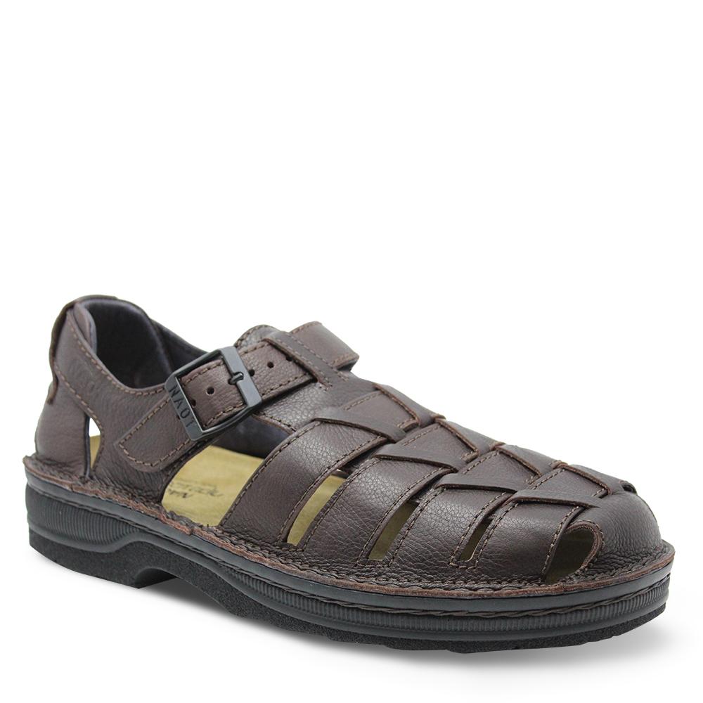 Naot Julius Mens Brown Leather Sandal