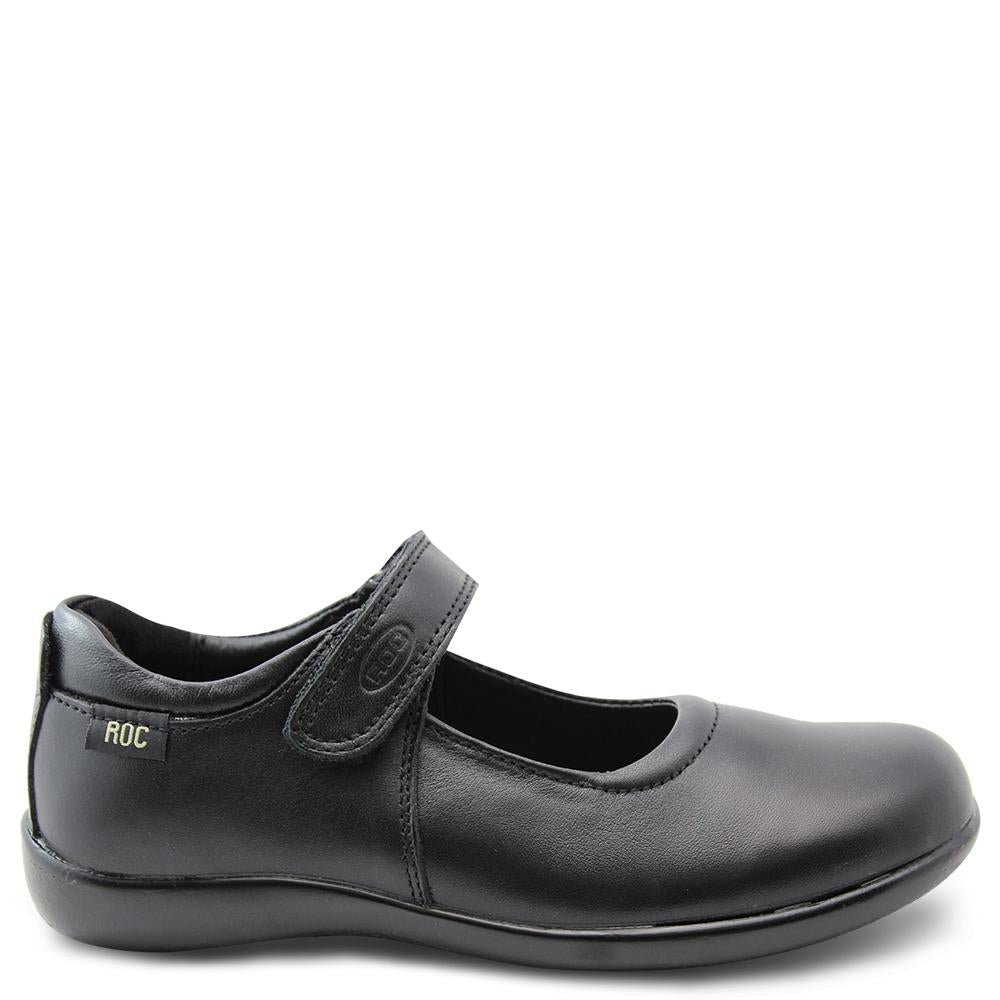 Roc Juliette girls school shoes black