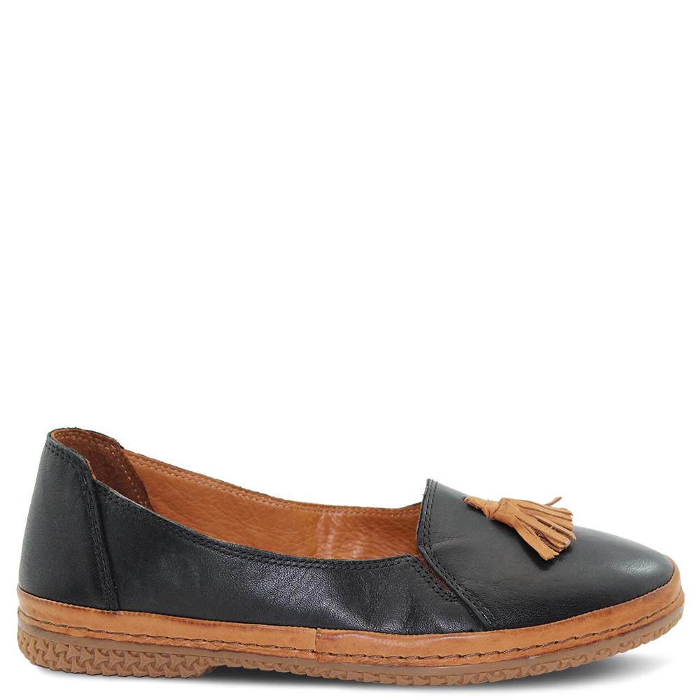 Lesansa Leo Black Womens Moccasin
