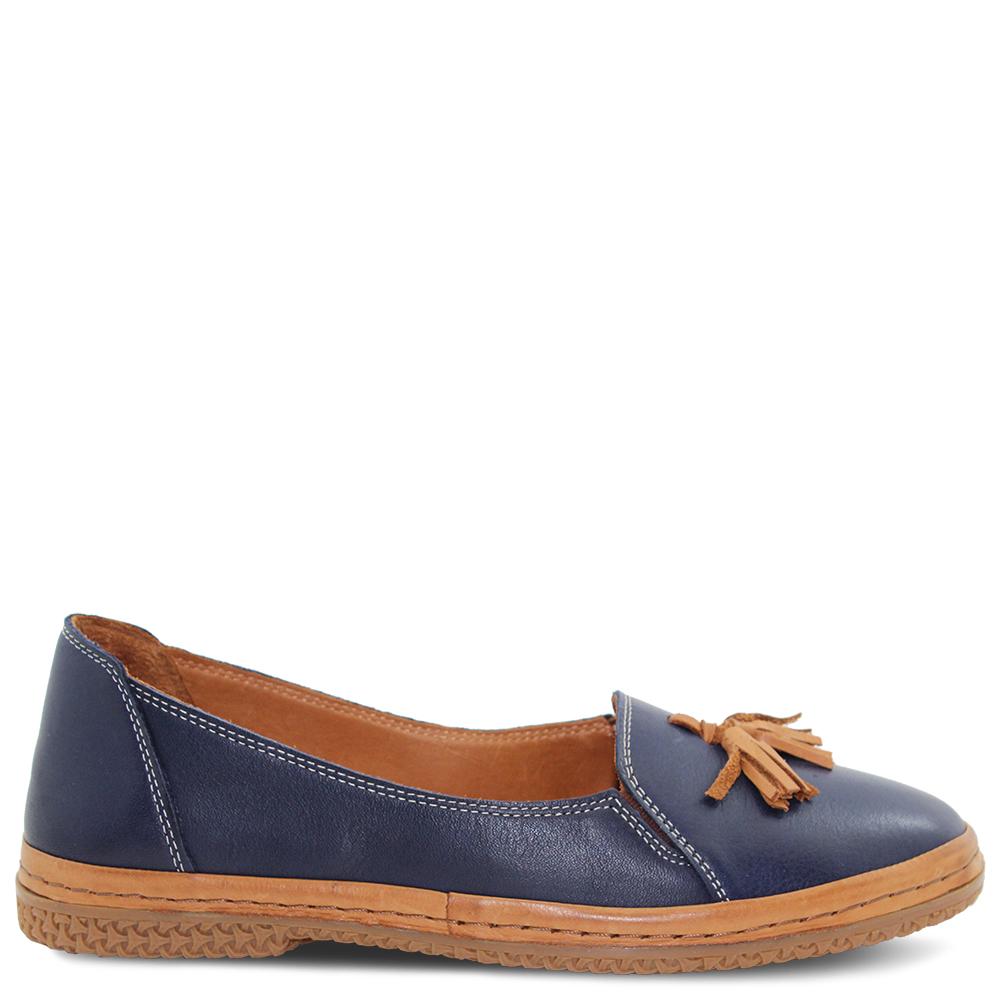 Lesansa Leo Navy Womens Moccasin