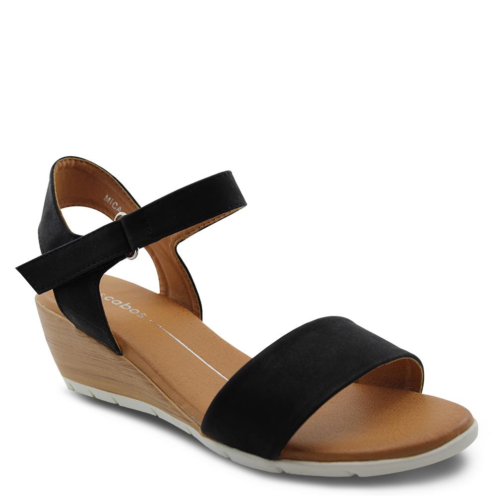 Los Cabos Mica Black Womens Sandal