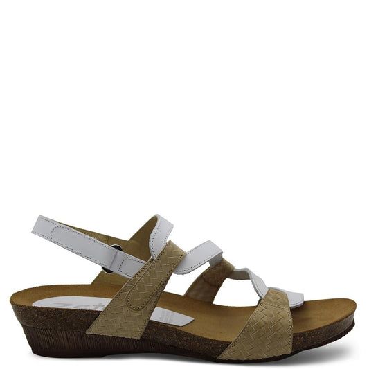 Zeta Osina Beige Blanco Womens Sandal