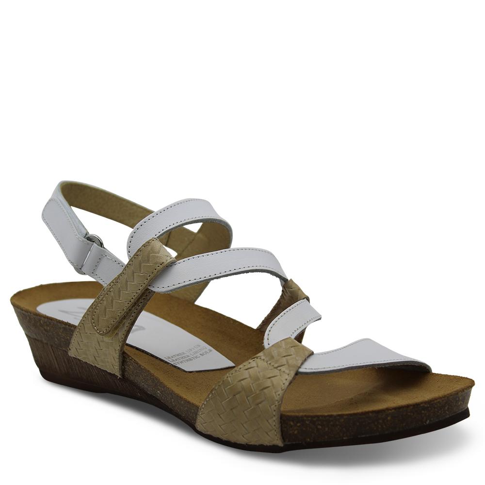 Zeta Osina Beige Blanco Womens Sandal
