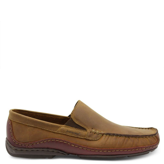 Saramnda Portland Tan mens slip on