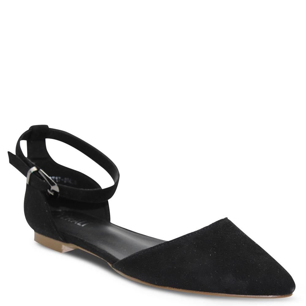 Verali Rukas Black Womens Flat Sandal