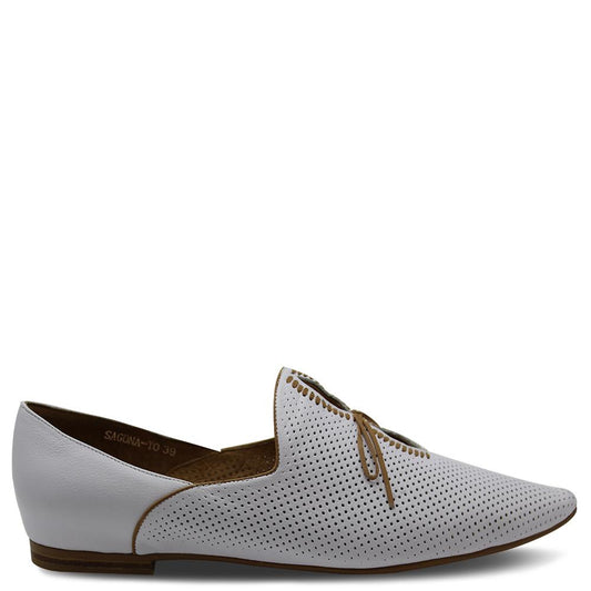 Top End Sagona White/tan Flat
