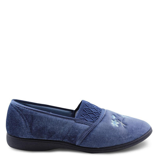 Grosby Sasha Blue Slipper