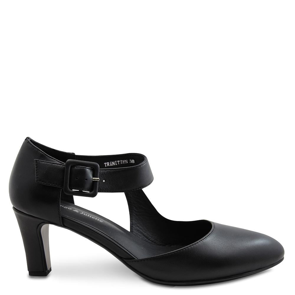 Django & Juliette Trinities Black Womens Heel