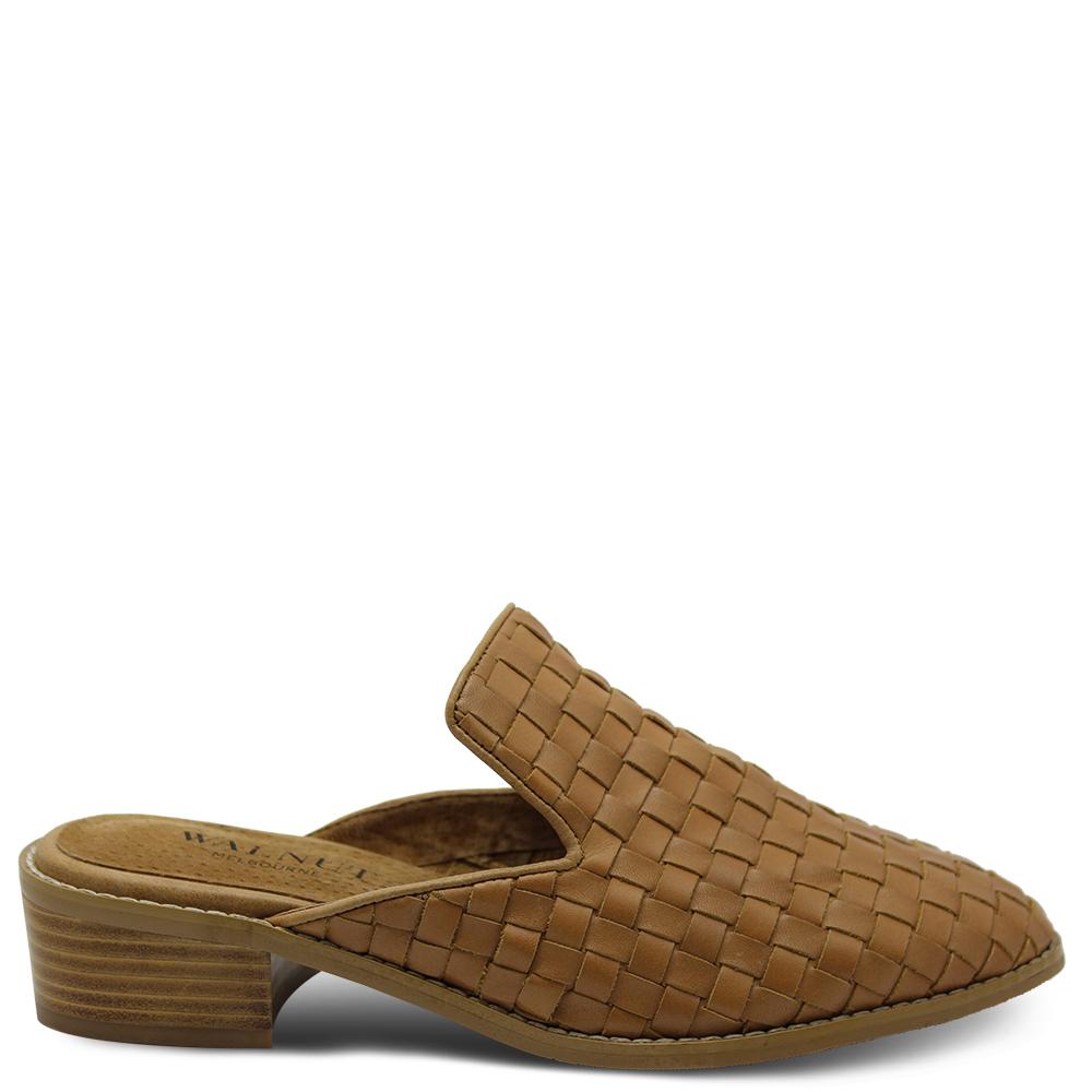 Walnut Gwen Tan womens mule