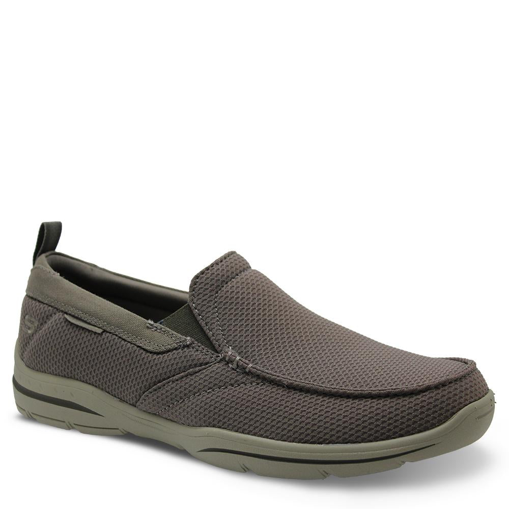 Skechers Walton Khaki Mens Slip On