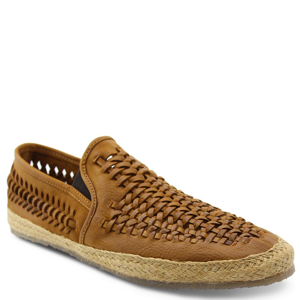 Wild Rhino Weave Tan Mens Slip On