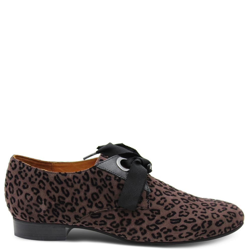 Mamzelle Zorka  leopard Moka Lace Up